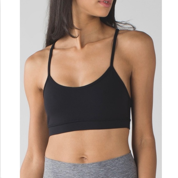 Lululemon Flow Y Bra in Black Size 6 - Picture 2 of 6